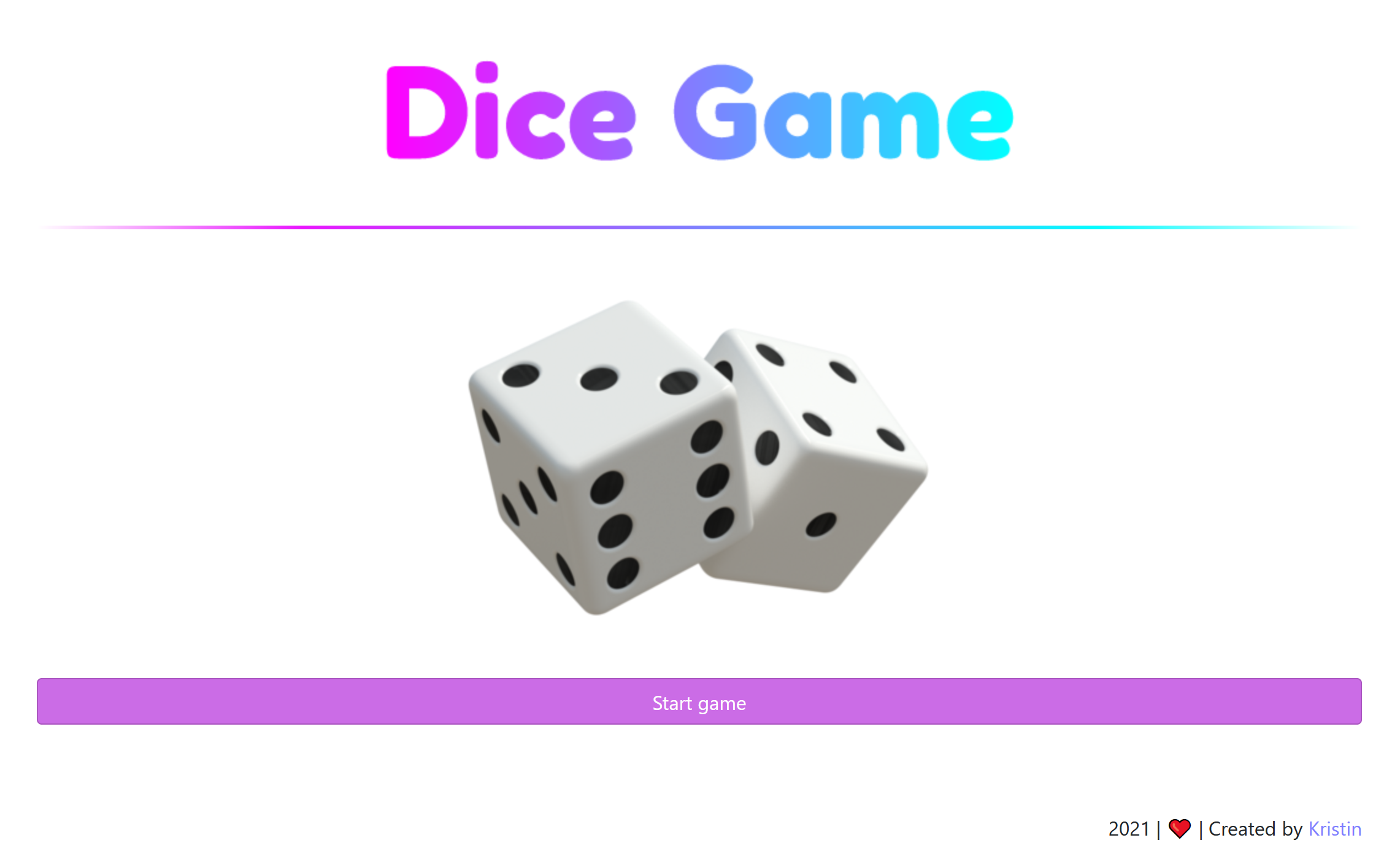 Dice game